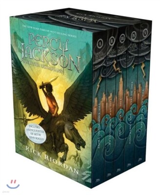 Percy Jackson and the Olympians 5 Book Paperback Boxed Set (W/Poster)