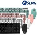 QSENN MK450 무선 키보드 마우스 세트 (블랙)