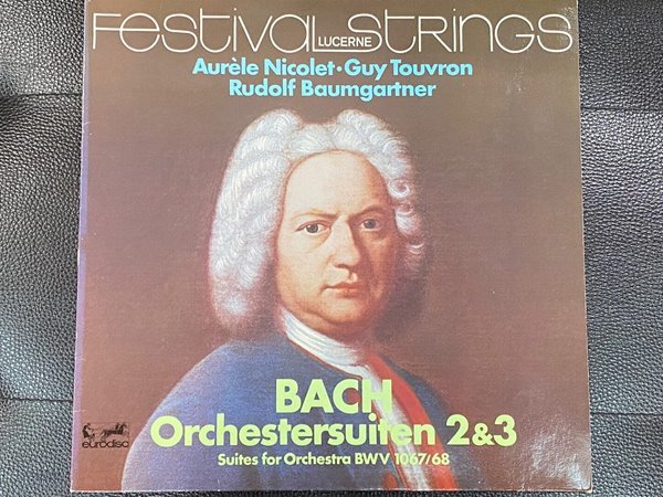[LP] 오렐 니콜레 - Aurele Nicolet - Bach Orchestersuiten 2 &amp; 3  LP [독일반]