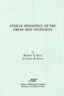 Lexical Semantics of the Greek New Testament