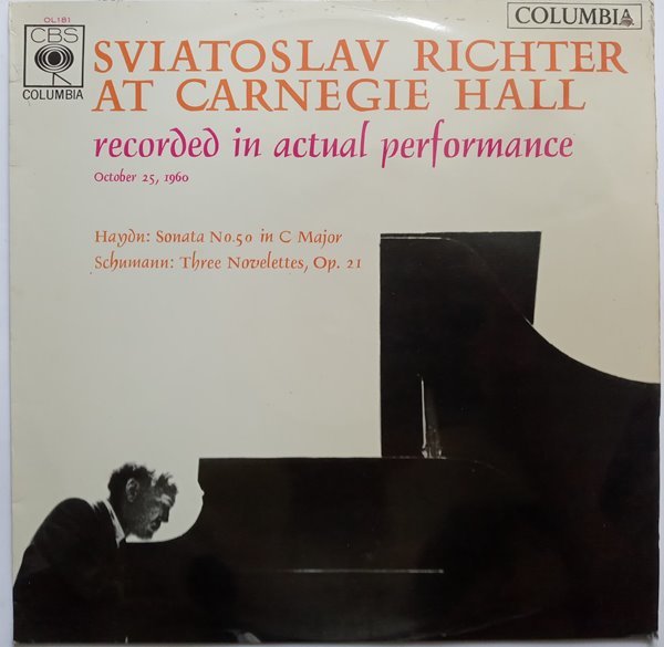 LP(수입) 하이든, 슈만: Sviatoslav Richter at Carnegie Hall Vol. 2 - 스비아토슬라프 리히터 