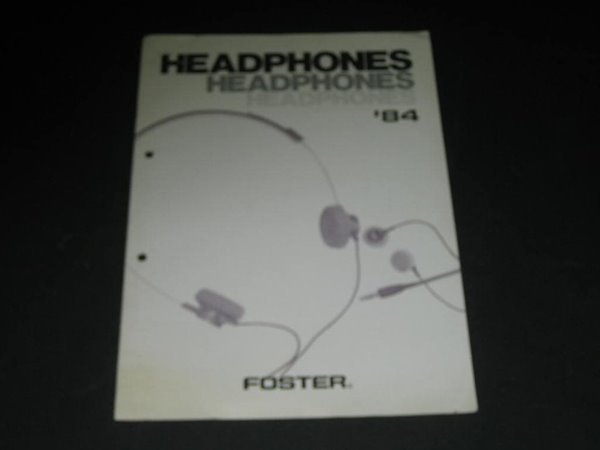 HEADPHONES 84 FOSTER フォスタ?電機株式?社 카탈로그 팸플릿