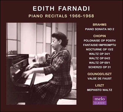 Edith Farnadi 피아노 리사이틀 실황 (Piano Recitals 1966-1968)