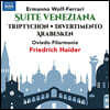 Friedrich Haider 볼프-페라리: 베네치아 모음곡, 디베르티멘토, 아라베스크 (Wolf-Ferrari: Suite Veneziana, Triptychon, Divertimento)