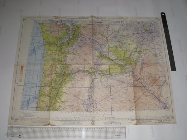 world aeronautical chart columbia river 세계항공챠트 항공지도 컬럼비아강 항공도