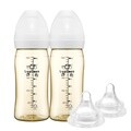 [루피너스]PPSU젖병 240ml 트윈팩(2개입)+Double Hole젖꼭지(2개입)