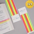 [슈퍼쌤]Long Long 하이라이트 인덱스 북마커 메모지 독서 플래그 책갈피 1+1