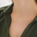 제이로렌 10월 탄생석 미니 오팔 볼 목걸이 N01049