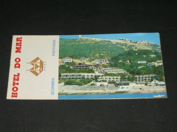 SESIMBRA PORTUGAL HOTEL DO MAR 1975년 카탈로그 팸플릿