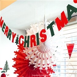 메리크리스마스 펠트 가랜드 볼드믹스