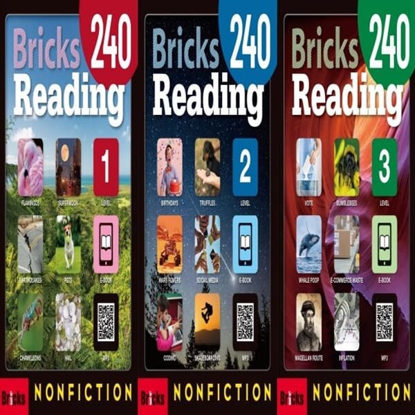 [영어 전문] BRICKS READING (NON-FICTION) 브릭스 리딩 논픽션 240 세트 (1~3) 