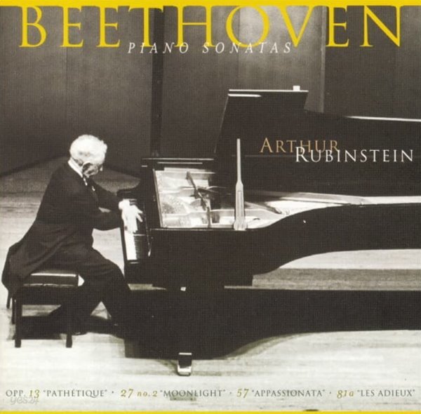 Beethoven : Piano Sonatas ,&quot;Pathetique&quot; ,&quot;Moonlight&quot;- 루빈스타인 (Arthur Rubinstein)(20Bit)(US발매) 