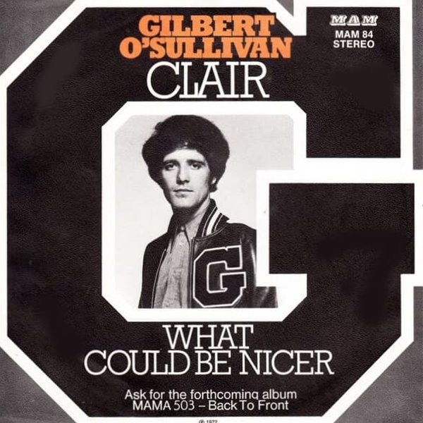 [중고 LP]  Gilbert O&#39; Sullivan - Clair (7inch Vinyl) (EU 수입)