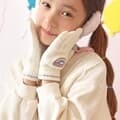 아이보리 레인보우 수면 터치 니트 손가락장갑 WH0624