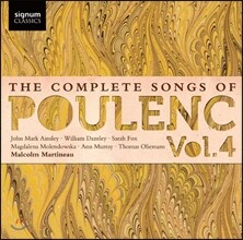 Malcolm Martineau 풀랑크: 가곡집 4권 - 존 마크 애인슐리, 윌리엄 다즐리, 사라 푹스 외 (Poulenc: The Complete Songs Vol. 4)