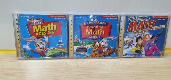 Reader Rabbit Math /CD-ROM 3장 /실사진 참조