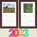 30% 마감세일 / 2023년 명화 액자형 캘린더 - 클림트 풍경화 / 세계명화 (2종중 택1)