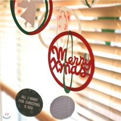 크리스마스 원형 입체카드