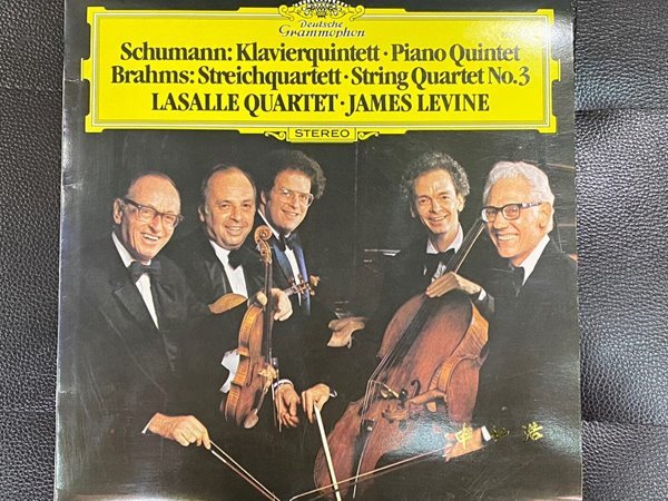 [LP] 라살 콰르텟,제임스 레바인 - Lasalle Quartet,James Levine - Schumann Piano Quintet LP [성음-라이센스반]