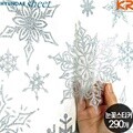 눈결정체 290개 PS-58170 실버 반짝이 눈꽃스티커 10장
