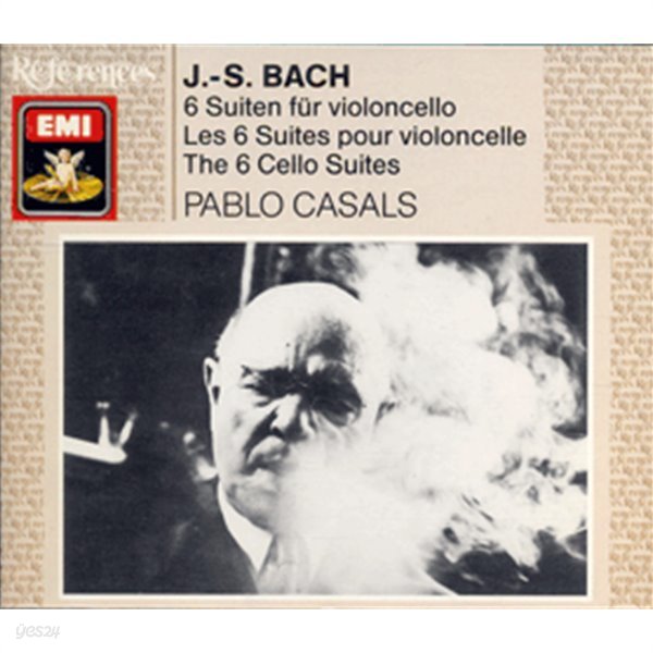 Pablo Casals / 바흐 : 무반주 첼로 조곡 1 - 6번 (2CD/EKC2D0001)