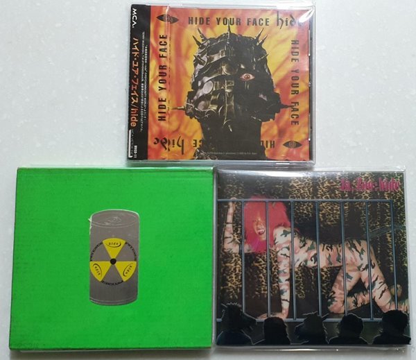 Hide - 3 ALBUMS: Hide Your Face + + Psyence + Ja, Joo [3DISCS][일본반][배송비무료][반품절대불가] 