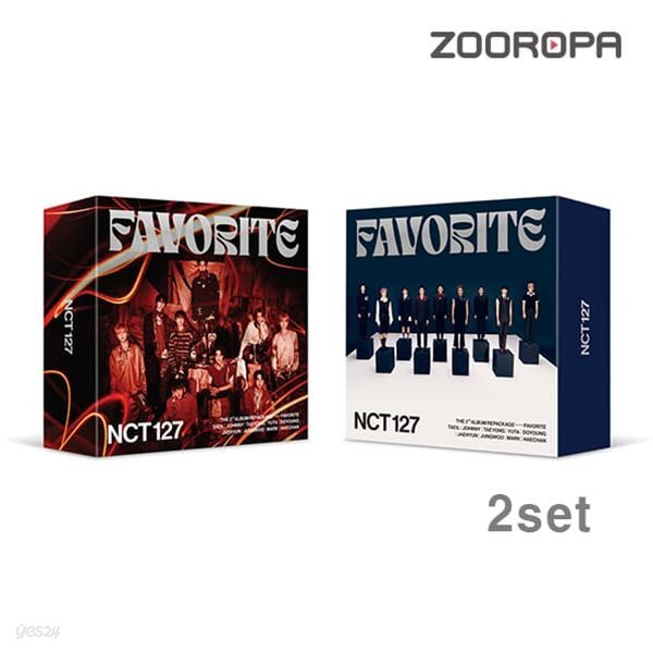 [개봉2종세트] 엔시티 NCT 127 3집 Favorite [스마트 뮤직/키트 앨범] 포카없음