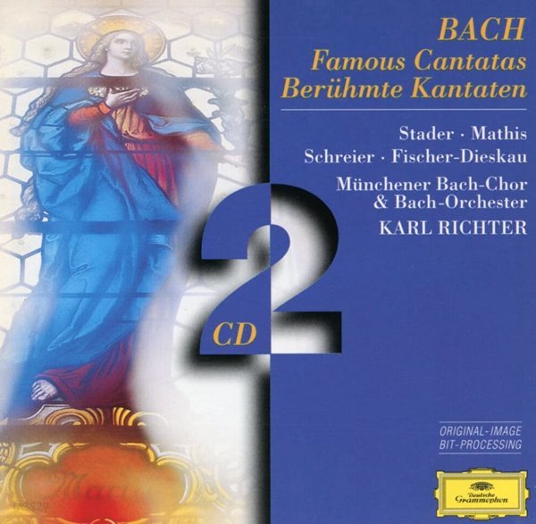 디트리히 피셔 디스카우 - Fischer-Dieskau - Bach Famous Cantatas 2Cds [독일발매]