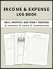 Income and Expense Log Book: Accounting and Bookkeeping Ledger Book for Daily, Monthly, and Yearly Tracking for Personal Finance and Small Business (S
