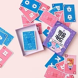 [정음카드] 한글 떼기부터 어휘력, 어휘 구사력, 문해력, 의사소통 강화 한글 한국어 보드게임