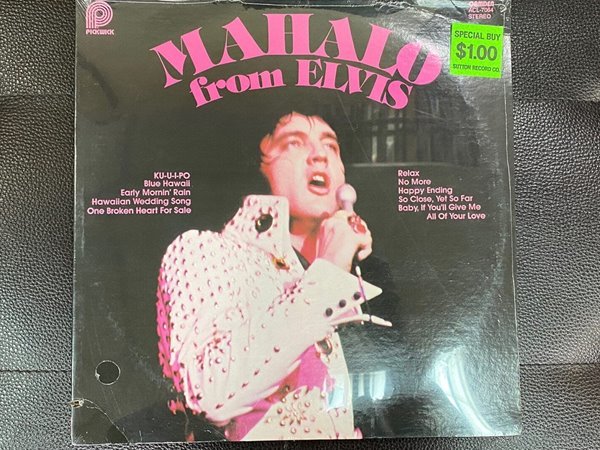 [LP] 엘비스 프레슬리 - Elvis Presley - Mahalo From Elvis LP [미개봉] [U.S반]