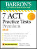7 ACT Practice Tests Premium, 2023 + Online Practice
