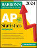 AP Statistics Premium, 2024: 9 Practice Tests + Comprehensive Review + Online Practice