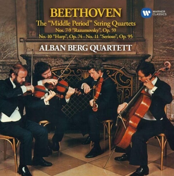 Beethoven : 중기 현악사중주 7 ,9,10,11번 (라주모프스키, 하프, 세리오소) - 알반 베르크 사중주단 (Alban Berg Quartett)(2cd) (독일발매)