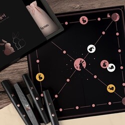 [무료배송/단독특가][Synav]검은 토끼의 흑목 윷놀이 세트 (전통 놀이, 명절 놀이)