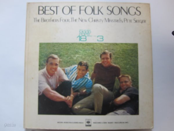 LP(수입) Best Of Folk Song - 브라더스 포 / 뉴 크리스티 민스트럴스 / 피트 시거  