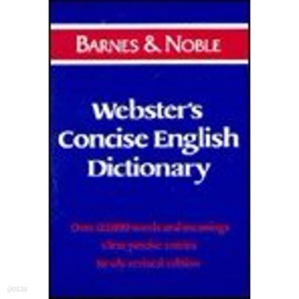 Webster‘s Concise English Dictionary (paperback)  [Barnes &amp; Noble / 1994]