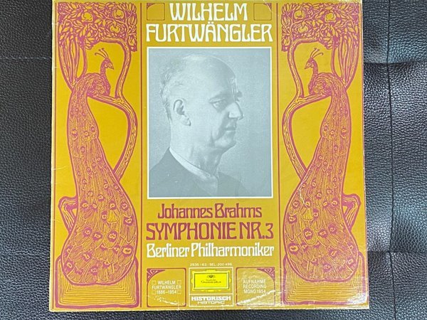 [LP] 빌헬름 푸르트벵글러 - Furtwangler - Brahms Symphonie Nr.3 LP [성음-라이센스반]