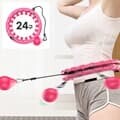 OMT 스마트 뱃살 다이어트 훌라후프 지압마사지 24구 360도회전 홈트 운동기구