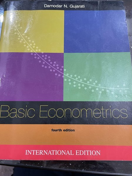 Basic Econometrics (forth edition) (기초 계량경제학) | Damodar N. Gujarati | INTERNATIONAL EDITION