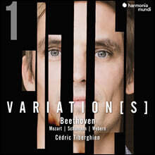 Cedric Tiberghien 베토벤: 변주곡 1집 - 모차르트 / 슈만 / 베베른 (Beethoven: Variations Vol.1 - Mozart / Schumann / Webern)