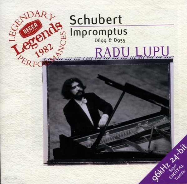 Schubert :  Impromptus(즉흥곡) D899 &amp; D935 - 루푸 (Radu Lupu)(24bit)(독일발매)