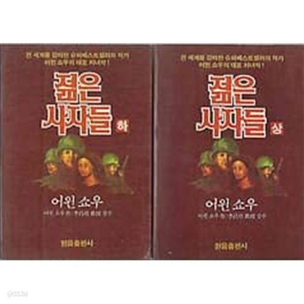 1985년 초판 어윈 쇼우 - 젊은 사자들 상~하 세트