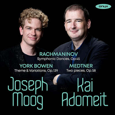 Joseph Moog / Kai Adomeit 2대의 피아노를 위한 작품집 - 라흐마니노프 / 메트너 / 보웬 (Rachmaninoff, York Bowen & Medtner)