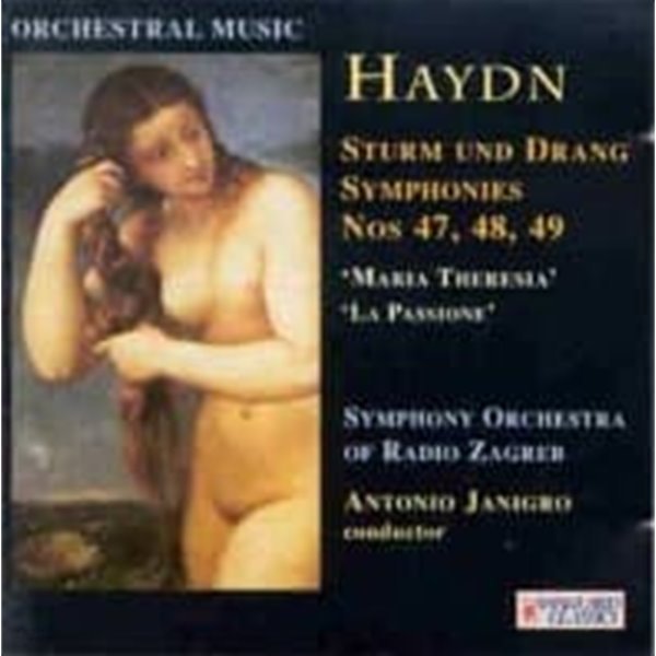 [미개봉] Antonio Janigro / Haydn : Sturm Und Drang Symphonies No 47, 48, 49 (수입/08616771)