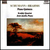 슈만, 브람스 : 피아노 오중주 (Schumann, Brahms : Piano Quintets)(CD) - Jeno Jando