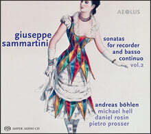 Andreas Bohlen 삼마르티니: 리코더 소나타 2집 (Giuseppe Sammartini: Sonatas For Recorder and b.c. Volume 2)