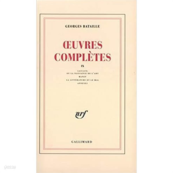 Œuvres completes (9) Paperback ? October 26, 1979 French Edition