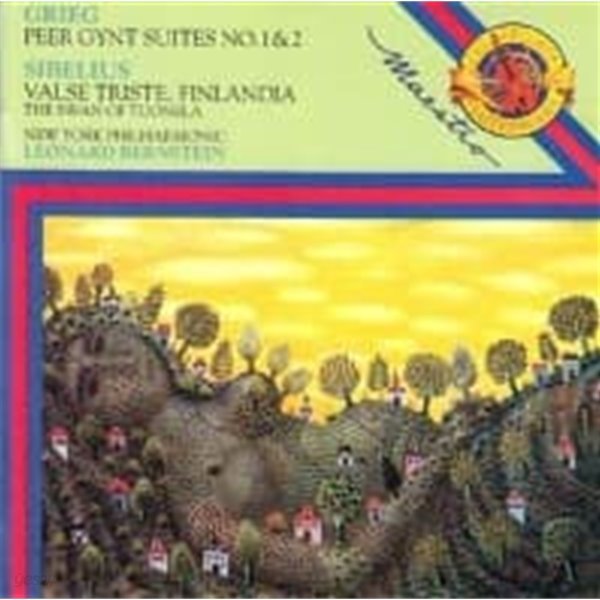 Leonard Bernstein / Grieg : Peer Gynt Suites No. 1 ,2 7 Sibelius :~(일본수입/DCK8023)