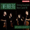 Arcadia Quartet 바인베르크: 현악 사중주 3집 (Weinberg: String Quartets Vol.3)